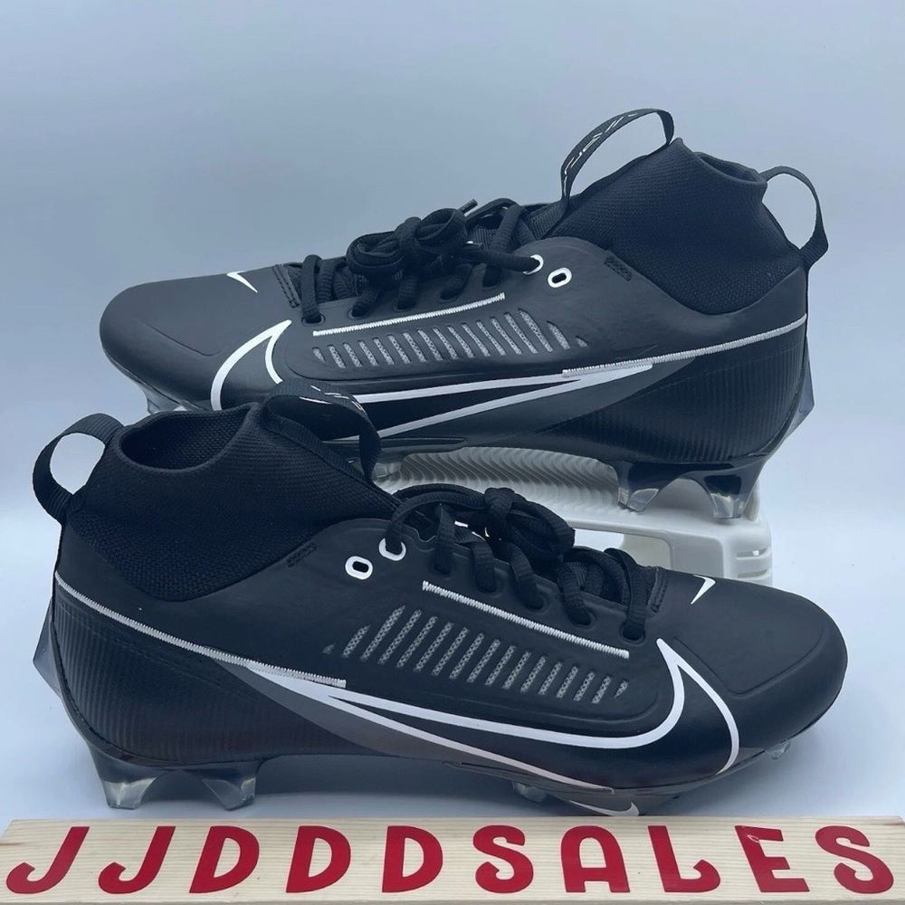 Nike Vapor Edge Pro 360 2 Football Cleats Black White DA5456-010 Men's Sz 9.5